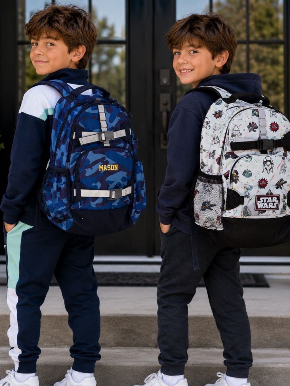 Mason Blue Camouflage kids pottery barn  Backpack